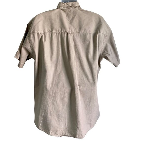 Chaps Short Sleeve Button Down Cotton Shirt Men's Large - Picture 5 of 7